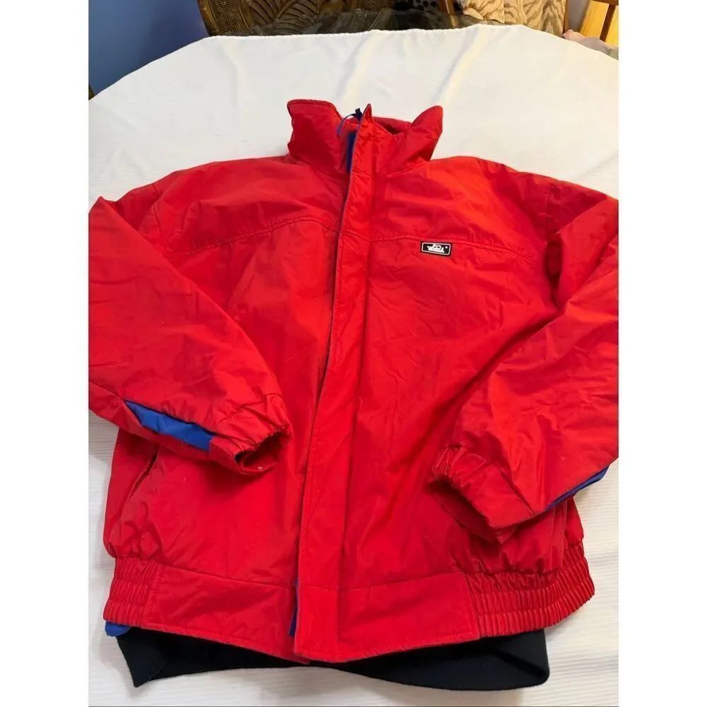 Woolrich Men’s Red Vintage Thinsulate 3M Insulated Parka Coat Size Large